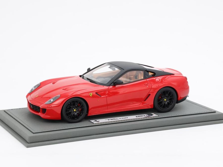 Ferrari 599 GTB Fiorano Automatic Gear Rosso Corsa Black Rims and Roof 1:18 BBR BBR1871A1 LIMITED 90 PCS Made In Italy