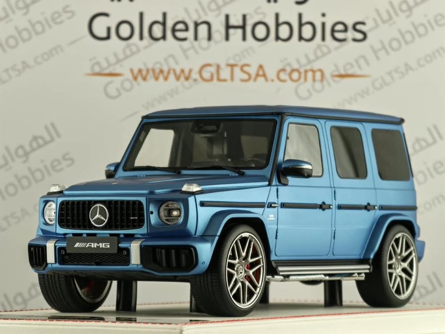 Mercedes-AMG G63 Hyper Blue Magno (Matte) 1:18 Dino Model DM EMG002A LIMITED 10 PCS