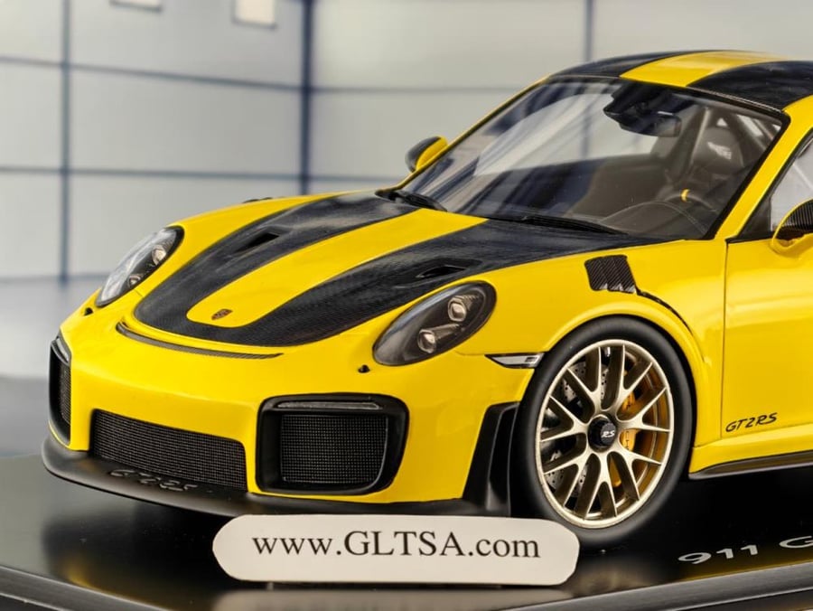 WITH NOTES Porsche 911 991 GT2 RS Weissach Package Yellow Black 1:18 Spark WAP0211520J LIMITED 1911 PCS