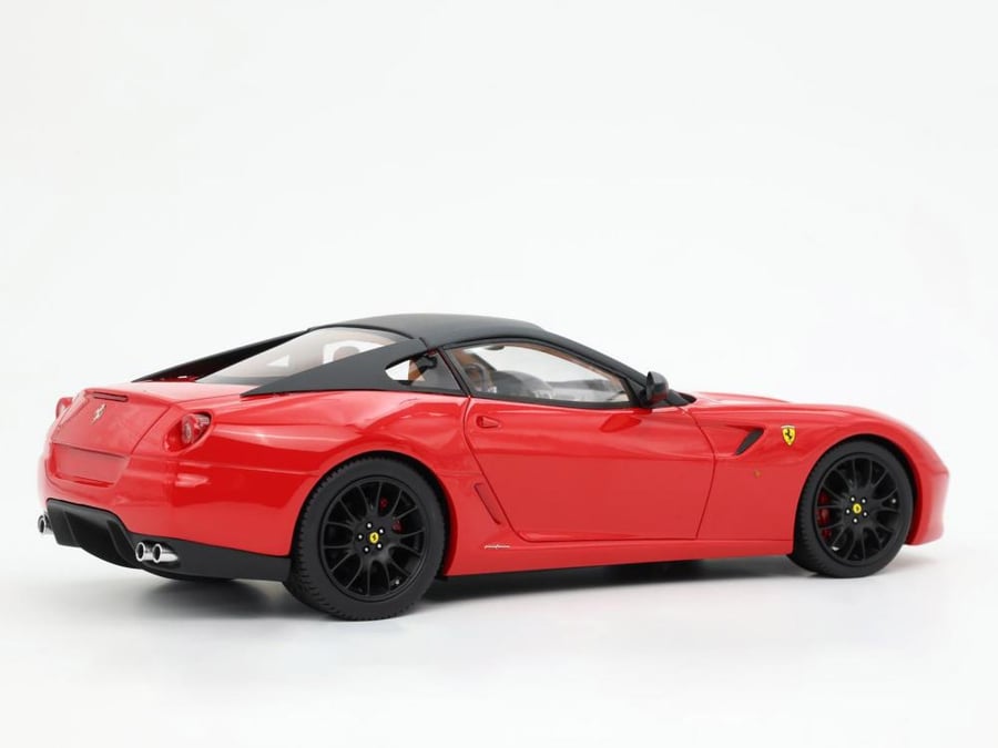 Ferrari 599 GTB Fiorano Automatic Gear Rosso Corsa Black Rims and Roof 1:18 BBR BBR1871A1 LIMITED 90 PCS Made In Italy