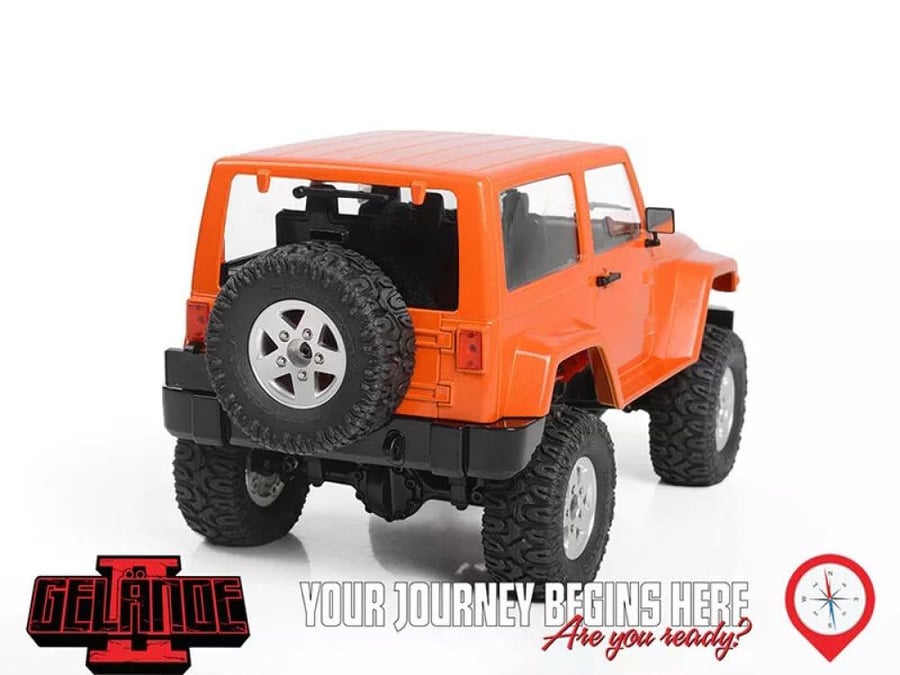 RC4WD Gelande II Truck RTR w/ Black Rock Body Set Orange 1:18 for RC RC4WD Z-RTR0048