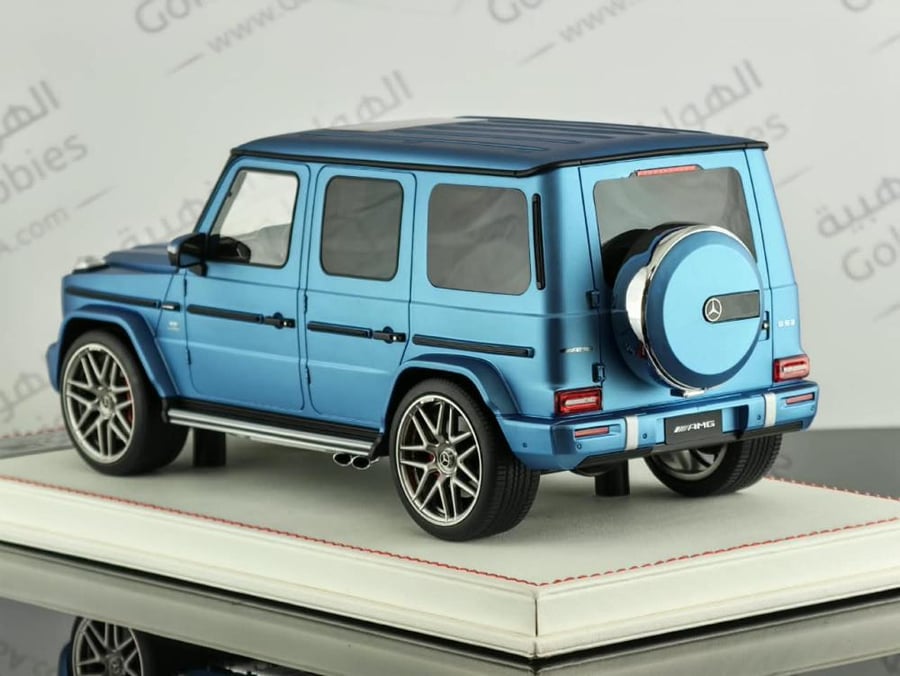 Mercedes-AMG G63 Hyper Blue Magno (Matte) 1:18 Dino Model DM EMG002A LIMITED 10 PCS