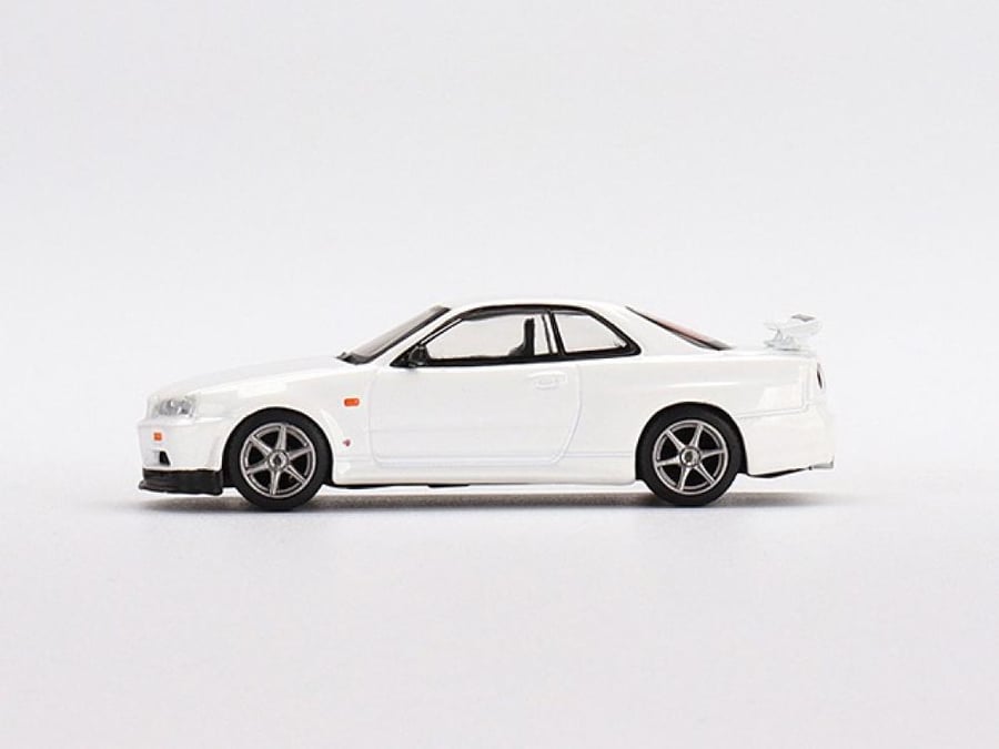 Nissan Skyline GT-R (R34) V-Spec N1 RHD White 1:64 MINI GT MGT00397-MJ