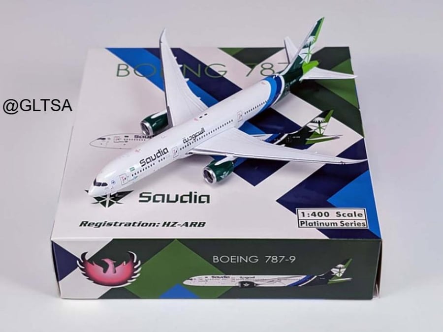 Saudi Arabian Airlines Boeing B787-9 HZ-ARB 1:400 Phoenix Models PHX11955