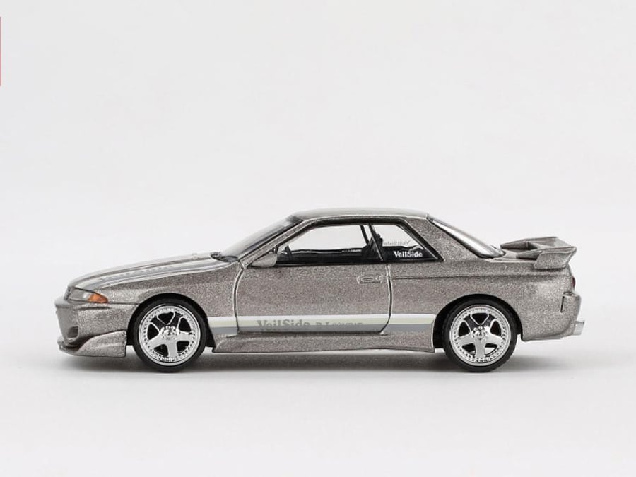 Nissan Skyline GT-R (R32) Veilside Combat C-I Veilside Combat Grey RHD Blister Packaging 1:64 MINI GT MGT00971-BL 840456302347