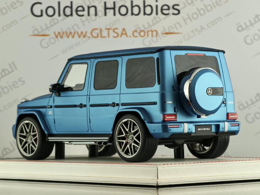Mercedes-AMG G63 Hyper Blue Magno (Matte) 1:18 Dino Model DM EMG002A LIMITED 10 PCS