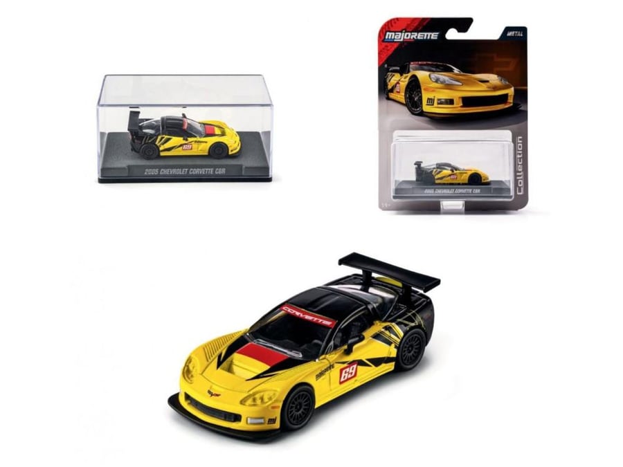 Chevrolet Corvette C6R Yellow Black 1:64 Majorette 8505001000