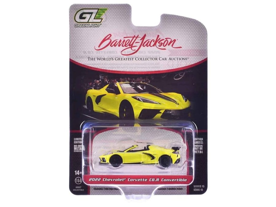 Chevrolet Corvette C8.R Spider Yellow 1:64 Greenlight 37320-F