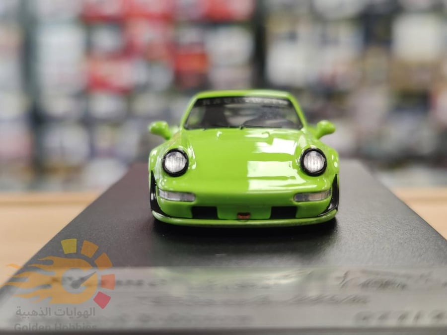 Porsche 964 RWB Rauh-Welt Green 1:64 Flame LIMITED 299 PCS
