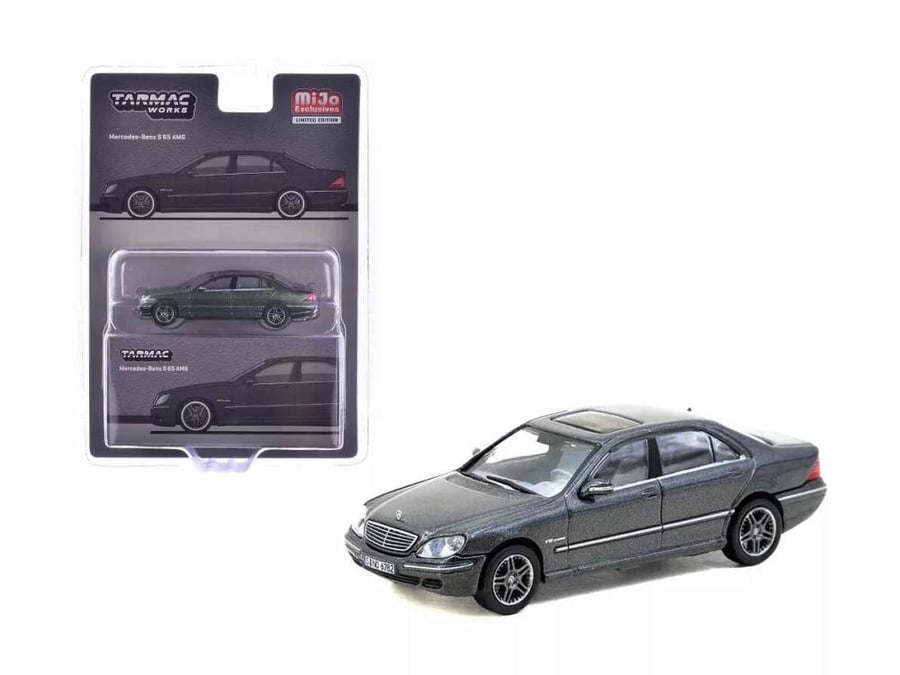 Mercedes-Benz S65 AMG Tectite Gray Metallic 1:64 Tarmac Works T64G-072-GY