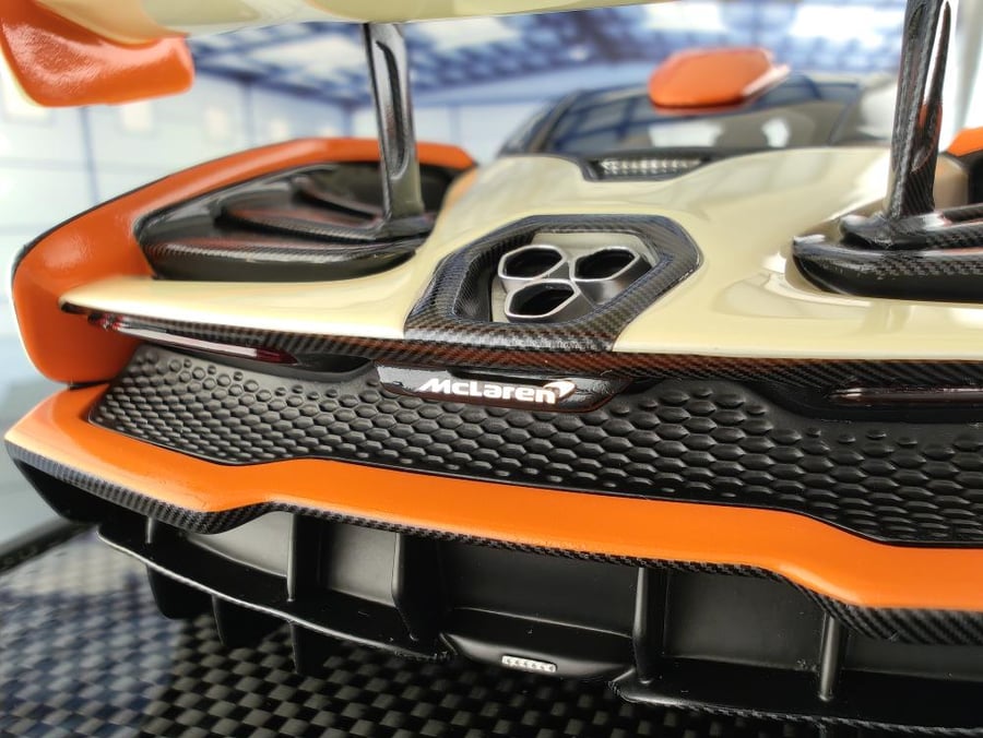 McLaren Senna White Orange 1:18 IVY IV1805WH LIMITED 37/50 PCS