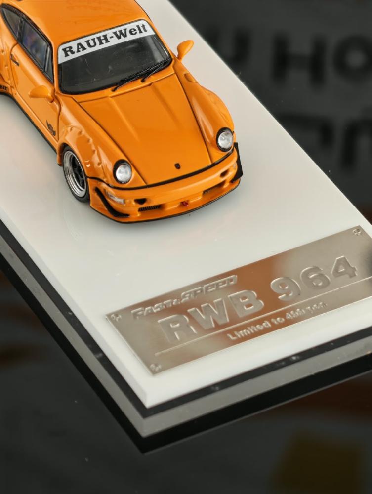Porsche RWB 964 Orange 1:64 Fast & Speed LIMITED 499 PCS