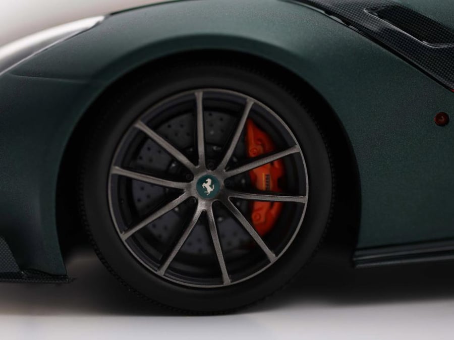 Ferrari F12 TDF die-cast full open Matt Green one off Tailor made 1:18 BBR BBR182105ST-25 LIMITED 66 PCS