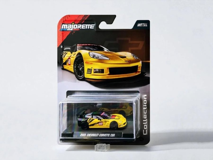 Chevrolet Corvette C6R Yellow Black 1:64 Majorette 8505001000
