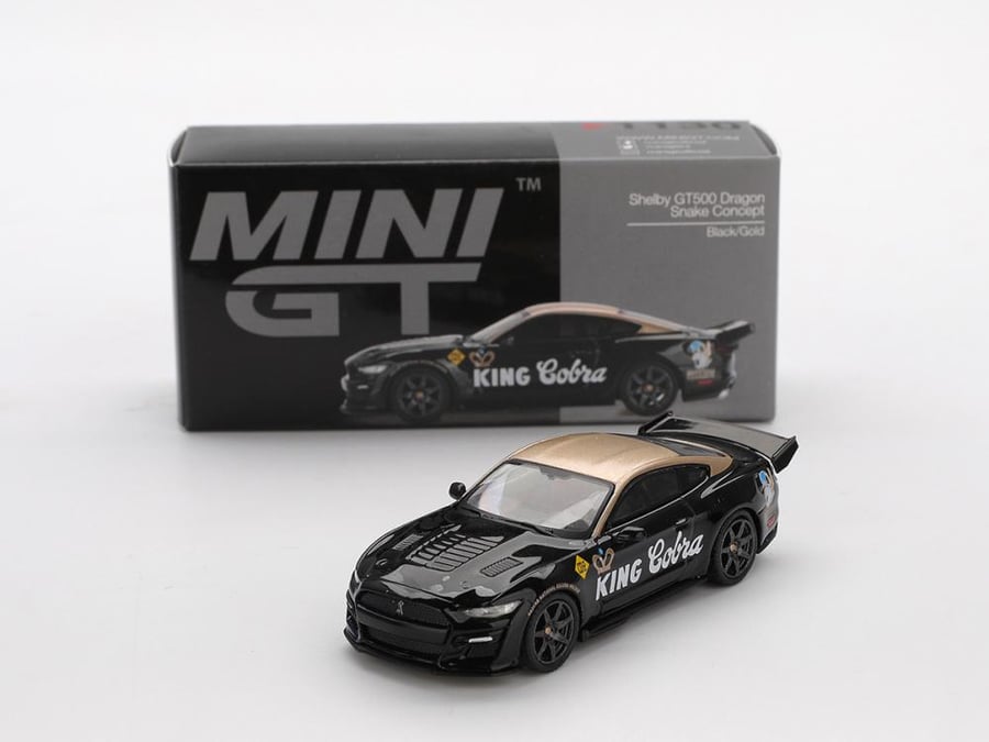 Ford Mustang Shelby GT500 Dragon Snake Concept Black/Gold 1:64 MINI GT MGT01130-CH
