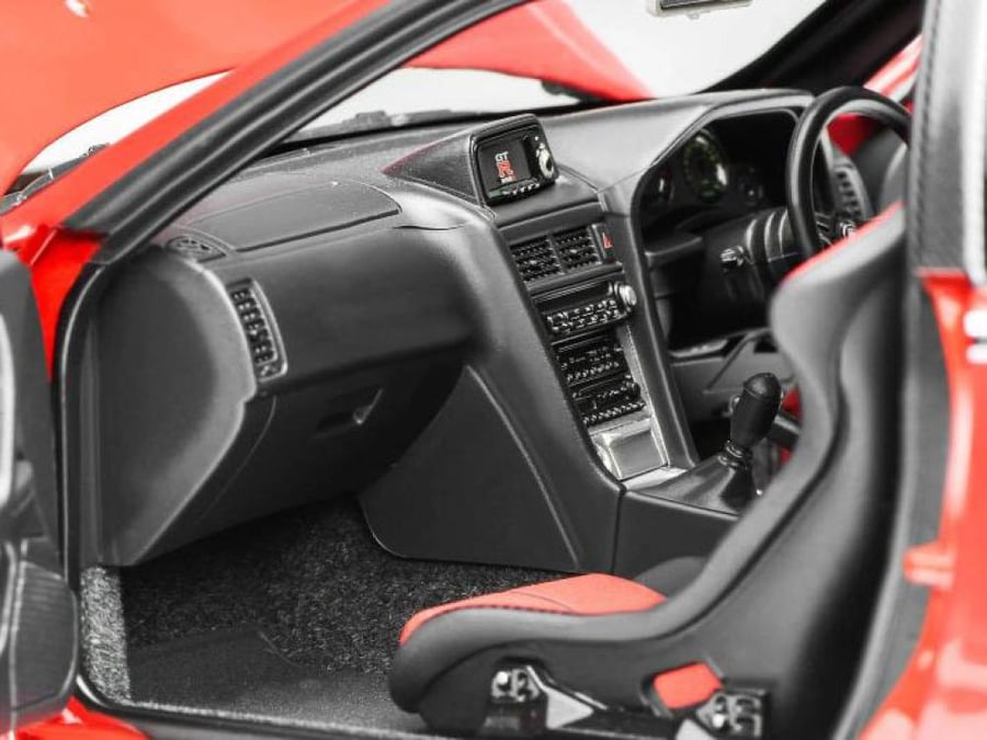 Nissan Skyline GT-R (R34) Customized Version Active Red with Livery 1:18 MotorHelix M83426 LIMITED 499 PCS