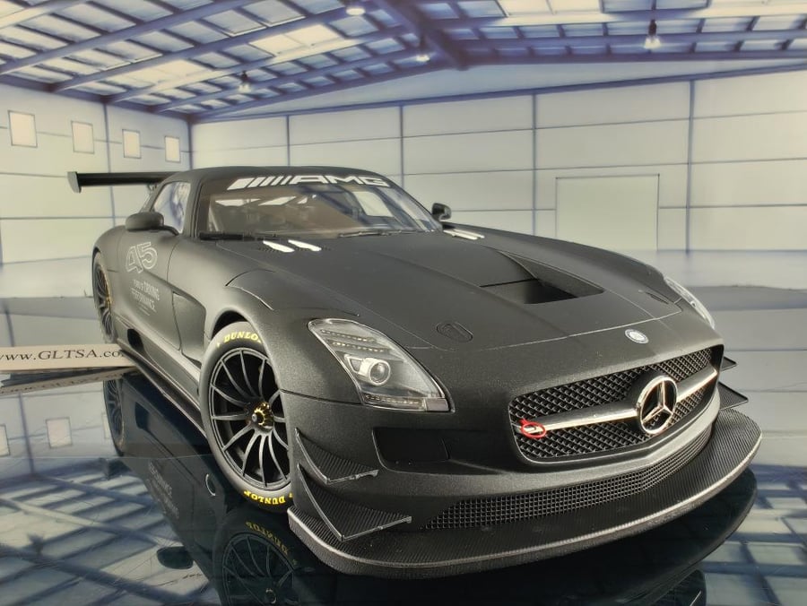 Mercedes-Benz SLS AMG GT3 45 Years Of Driving Performance Grey 1:18 Minichamps B66960337