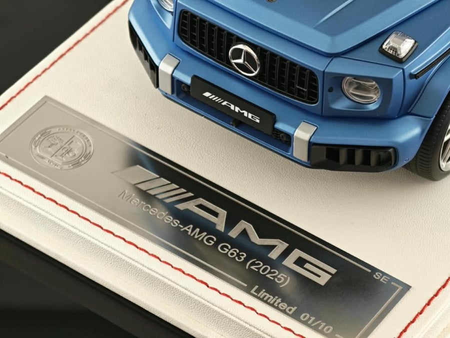 Mercedes-AMG G63 Hyper Blue Magno (Matte) 1:18 Dino Model DM EMG002A LIMITED 10 PCS