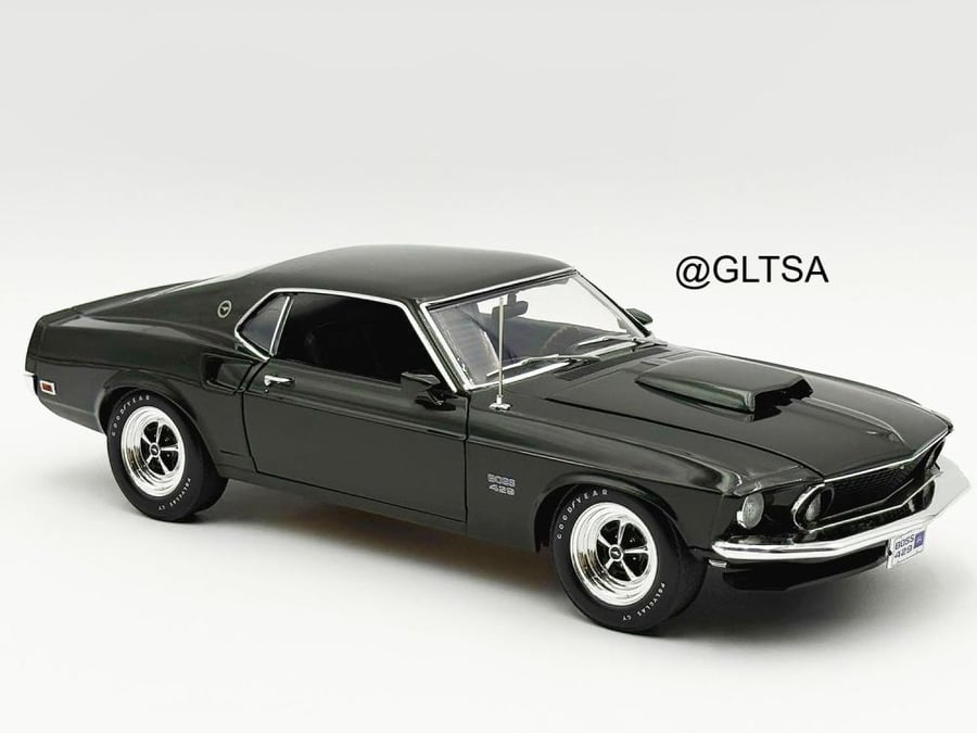 Ford Mustang Boss 429 1969 Black Jade 1:18 ACME A1801888 LIMITED 429 PCS