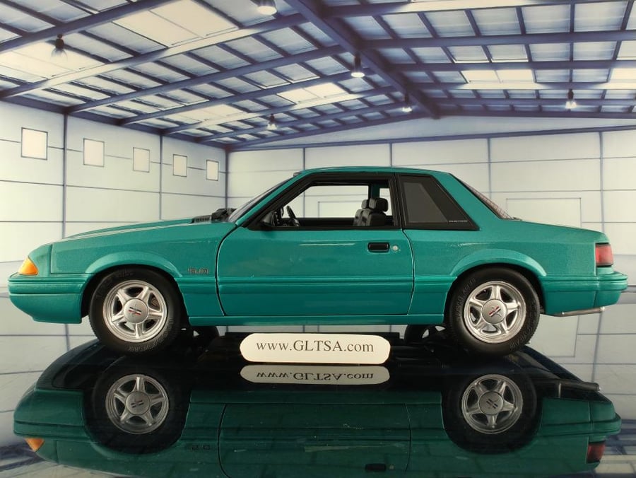 RARE Ford Mustang LX 5.0 1993 Calypso Green with Black Interior 1:18 ACME Exclusive 19004 LIMITED 630 PCS
