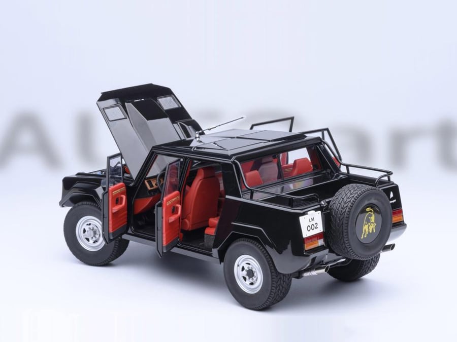 PRE-ORDER (4 Weeks) Lamborghini LM002 Nero Tenebre (Black) 1:18 AUTOart 74550