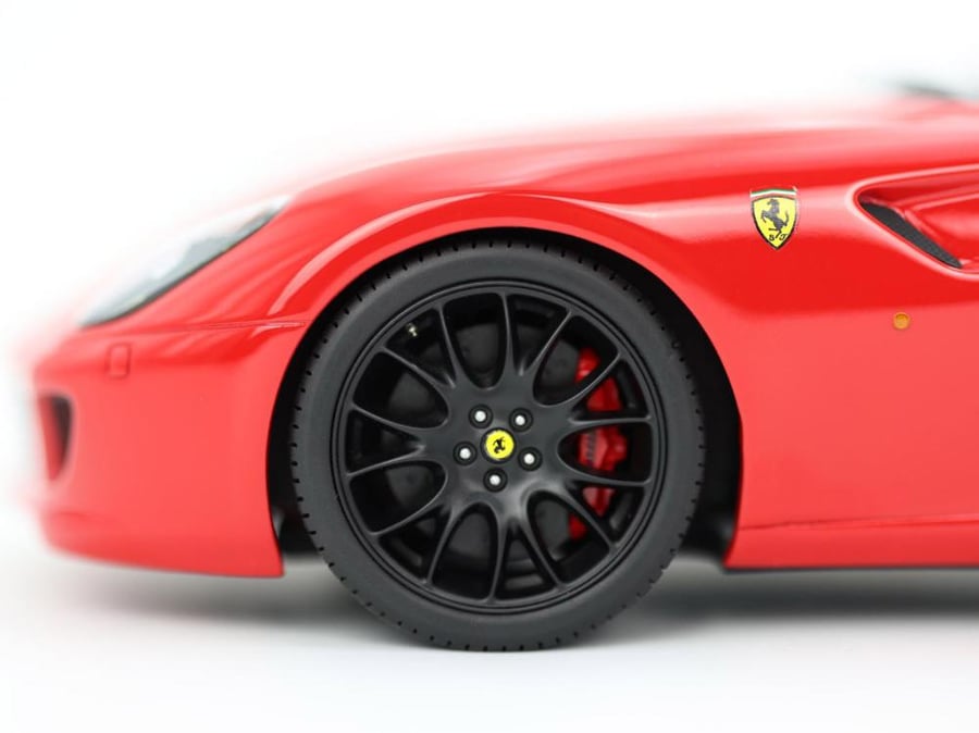 Ferrari 599 GTB Fiorano Automatic Gear Rosso Corsa Black Rims and Roof 1:18 BBR BBR1871A1 LIMITED 90 PCS Made In Italy