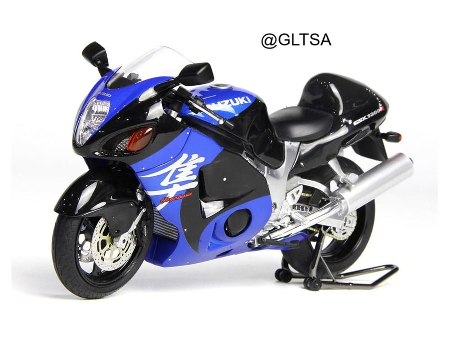 Suzuki GSX 1300R Hayabusa Blue Black 1:12 LCD Models LCDM03-BB