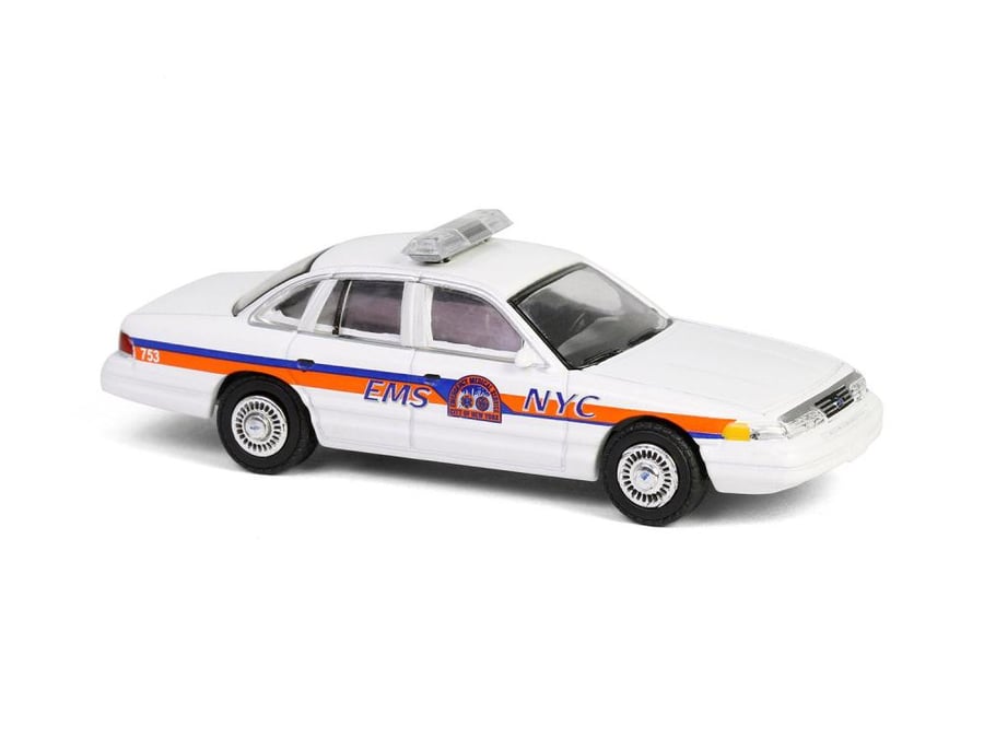 Ford Crown Victoria NYC EMS 1994 White 1:64 Greenlight 67060-C