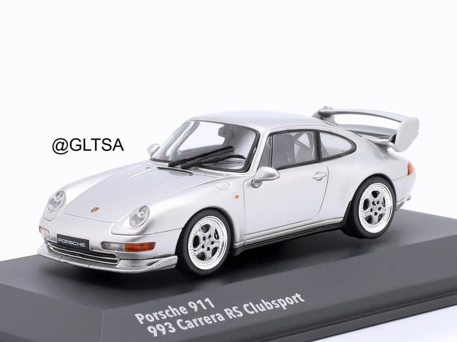 Porsche 993 RS Clubsport 1993 Polar Silver 1:43 Solido S4313803