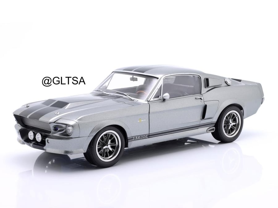 Ford Mustang Shelby GT500 Eleanor 1967 Gone in 60 Seconds (2000) Grey Metallic with Black Stripes 1:12 KK-Scale KKDC120171