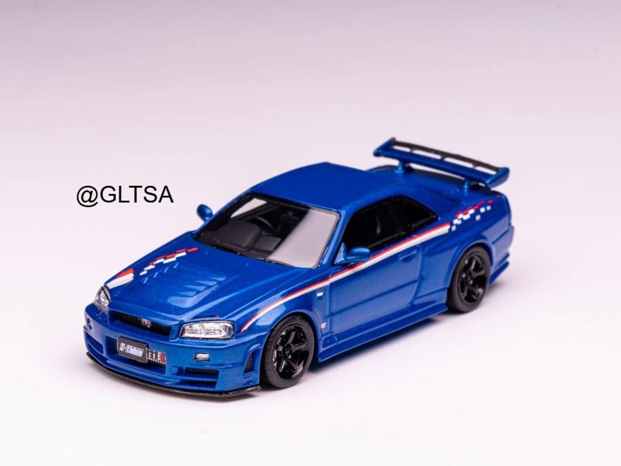Nissan Skyline GT-R (R34) NISMO Z-Tune Bayside Blue 1:64 Car's Lounge LIMITED 99 PCS
