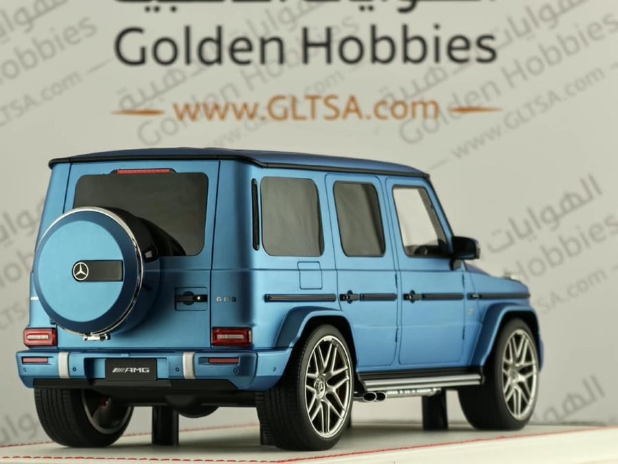 Mercedes-AMG G63 Hyper Blue Magno (Matte) 1:18 Dino Model DM EMG002A LIMITED 10 PCS