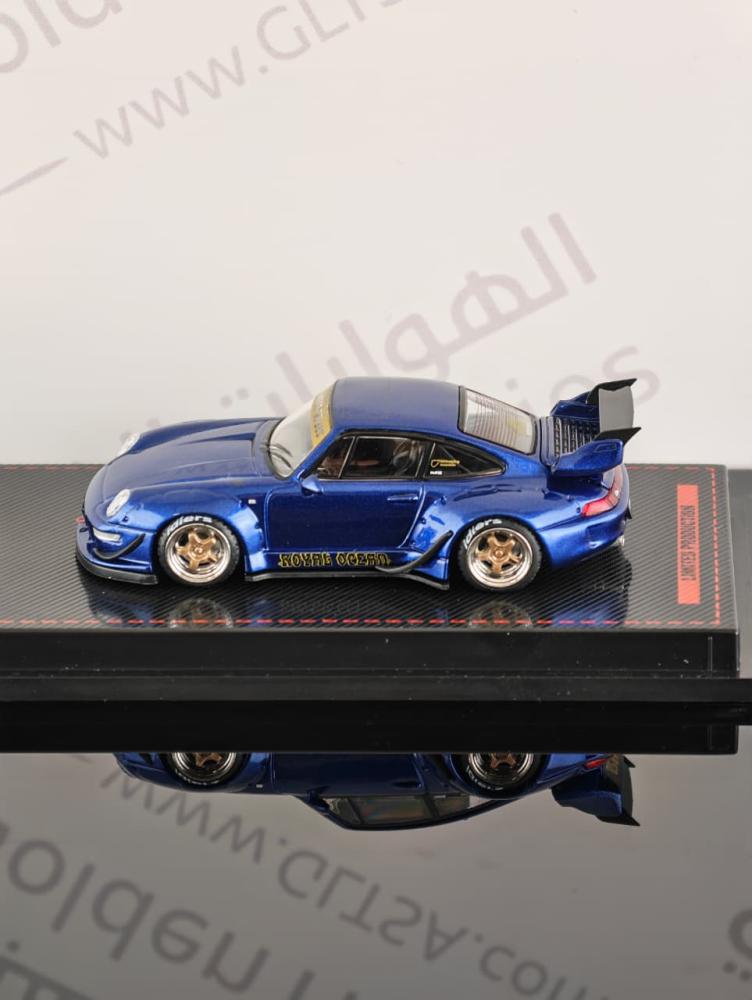 Porsche RWB 993 Blue Metallic 1:64 Ignition Model IG4143