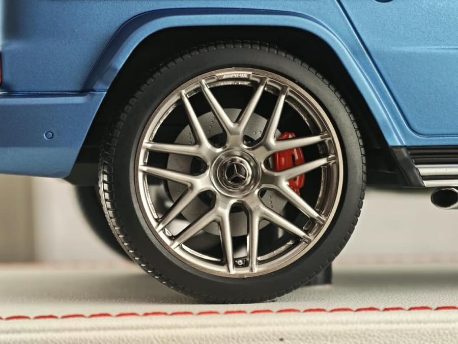 Mercedes-AMG G63 Hyper Blue Magno (Matte) 1:18 Dino Model DM EMG002A LIMITED 10 PCS