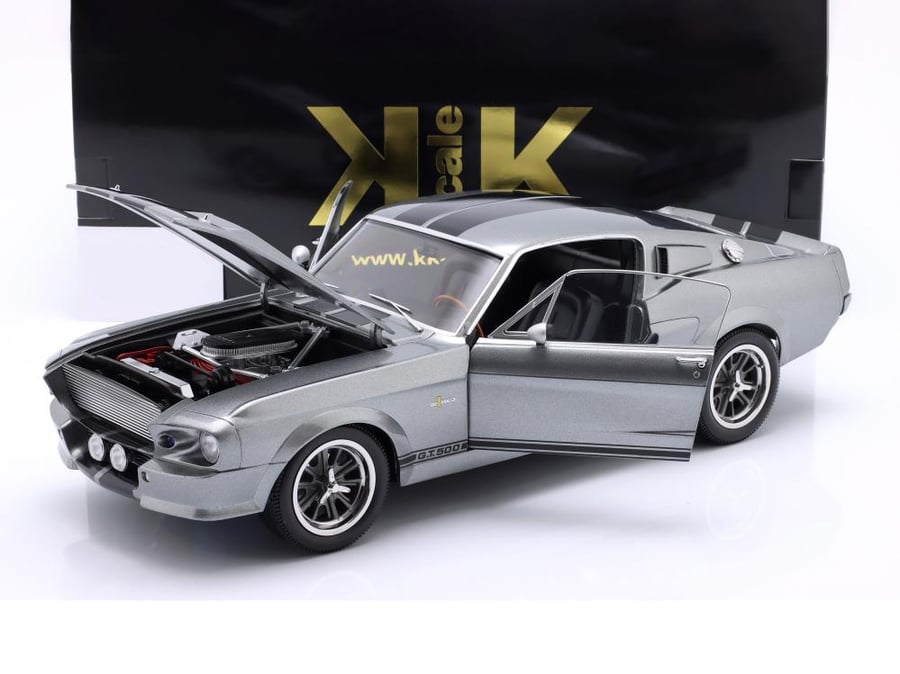 Ford Mustang Shelby GT500 Eleanor 1967 Gone in 60 Seconds (2000) Grey Metallic with Black Stripes 1:12 KK-Scale KKDC120171