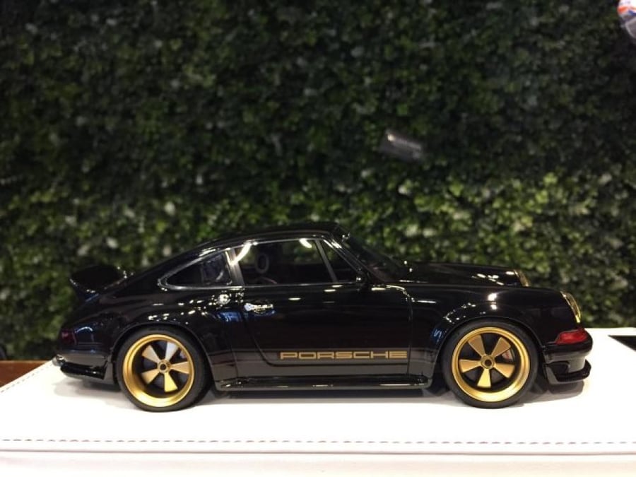 RARE Porsche 911 Singer DLS Black with Gold Wheels 1:18 IVY Merit IM1835BGW LIMITED 30 PCS