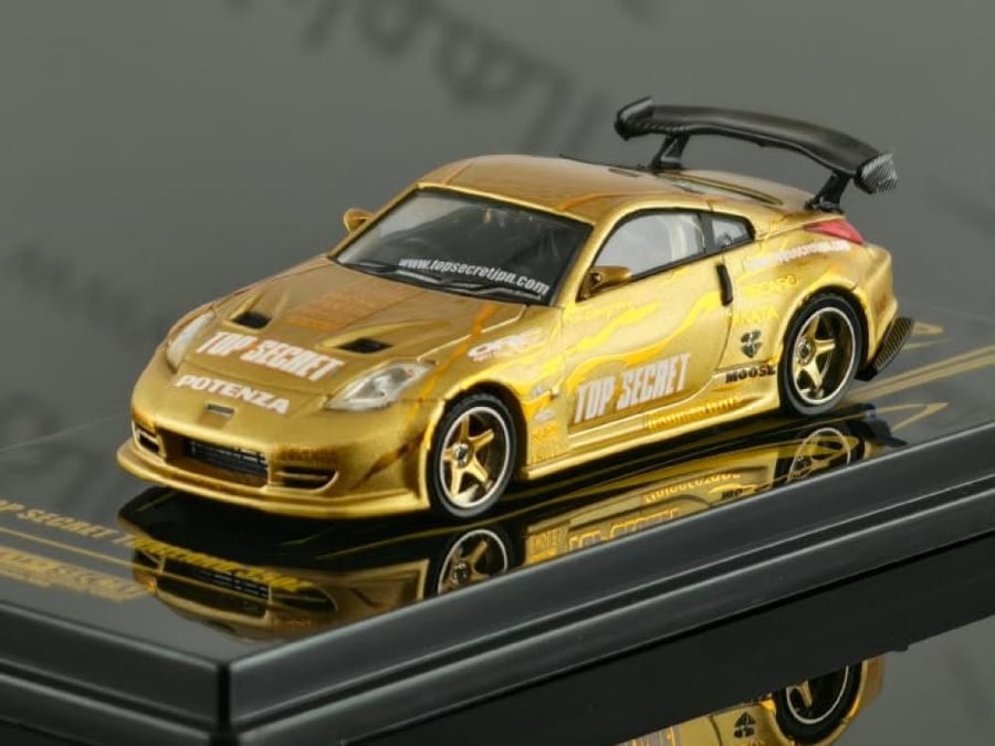 Nissan 350Z (Z33) Top Secret Thailand Gold 1:64 Inno Models IN64-350ZTST-TSTOS