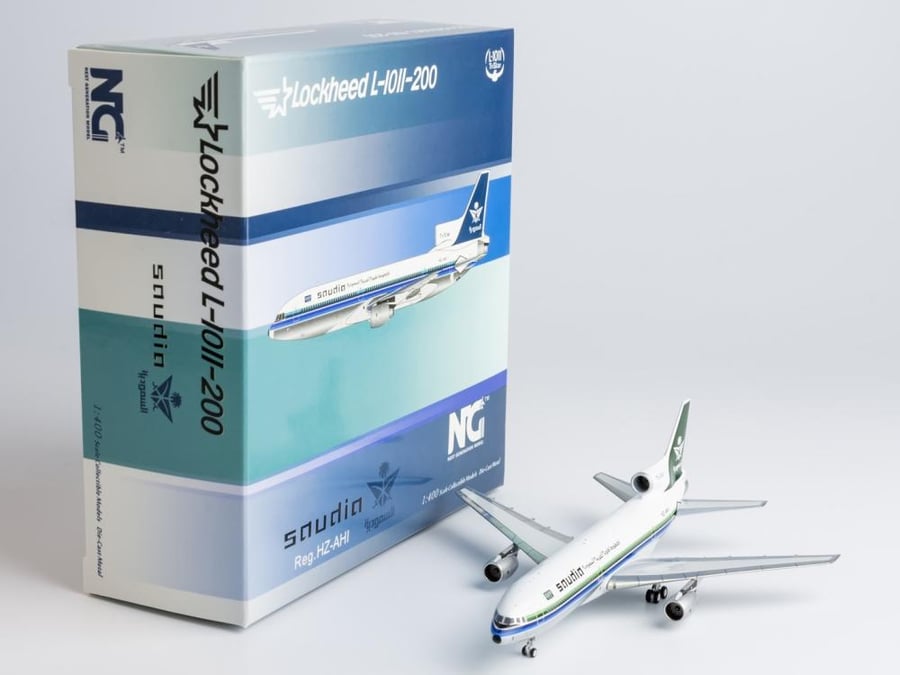 PRE-ORDER (2 Weeks) Saudi Arabian Airlines Lockheed L-1011-200 Polished Belly HZ-AHI 1:400 NG Models 32009