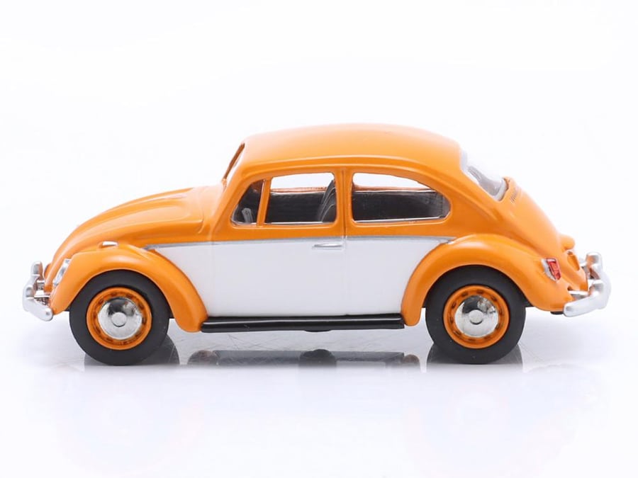 Volkswagen VW Beetle Orange White 1:64 Schuco 452037700
