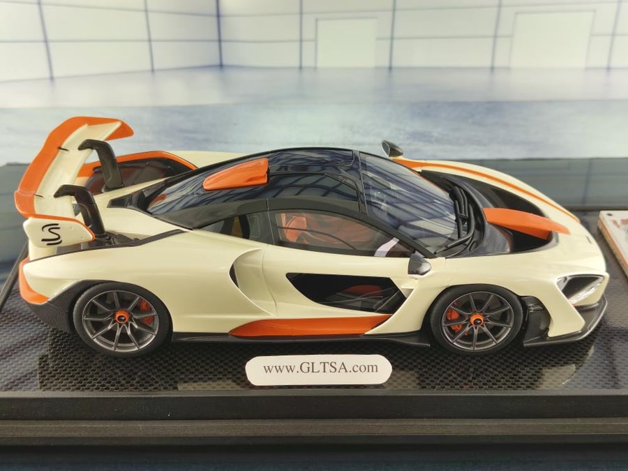 McLaren Senna White Orange 1:18 IVY IV1805WH LIMITED 37/50 PCS