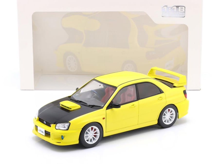 Subaru Impreza WRX STI Yellow Black 1:18 Solido S1812302
