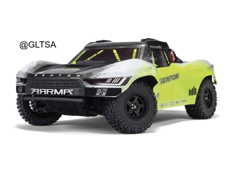 Arrma Senton 223S BLX 1/10 Brushless RTR 4X4 Short Course Truck (Yellow) for RC ARA4303V4T1 Without Battery/Charger