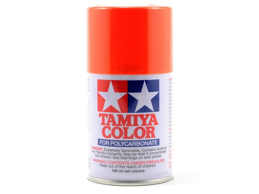 Tamiya PS-7 Orange Lexan Spray Paint (100ml) for RC TAM86007