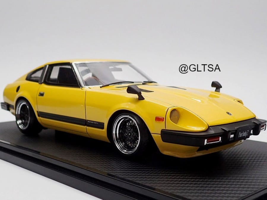RARE PRE-OWNED Nissan Fairlady Z (S130) Yellow 1:18 Ignition Models IG1973