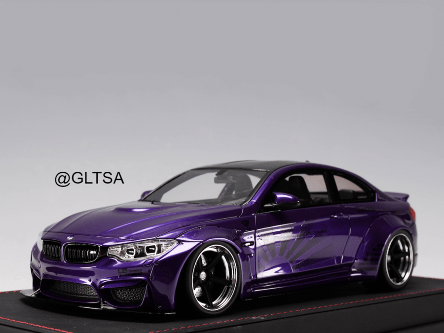 RARE BMW M4 Liberty Walk Purple 1:18 AB Models Limited 44/55 Pcs