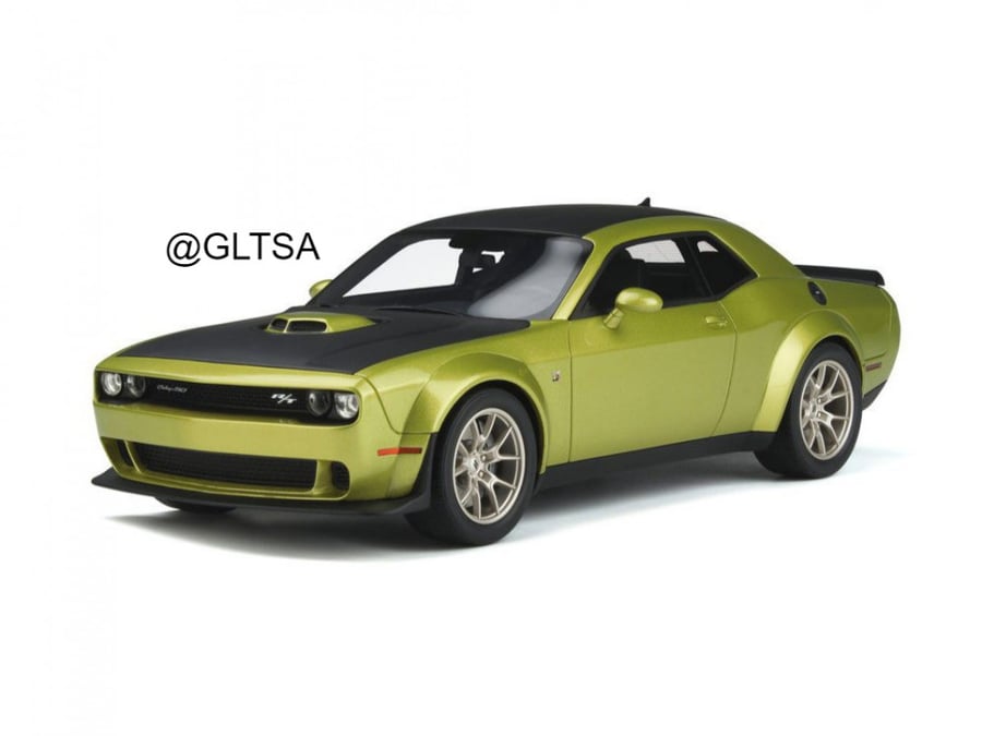 Dodge Challenger R/T Scat Pack Widebody 50th Anniversary Green 1:18 GT Spirit GT411 LIMITED 999 PCS