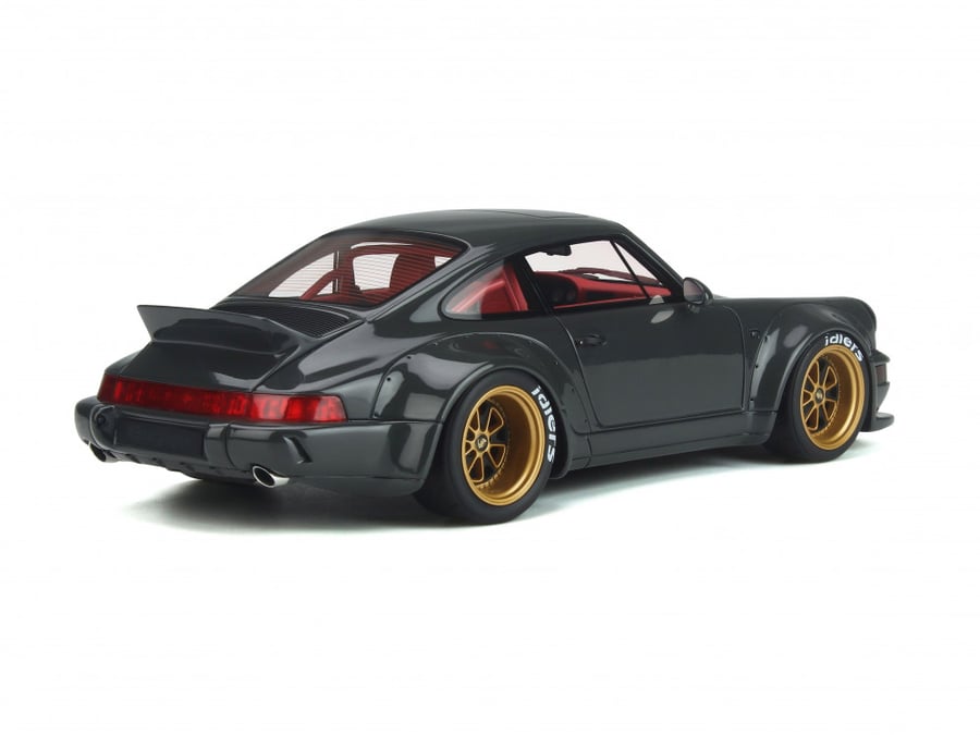 RARE Porsche 911 (964) RWB Body Kit 1992 Bourgogne Grey 1:18 GT Spirit GT816 LIMITED 1300 PCS