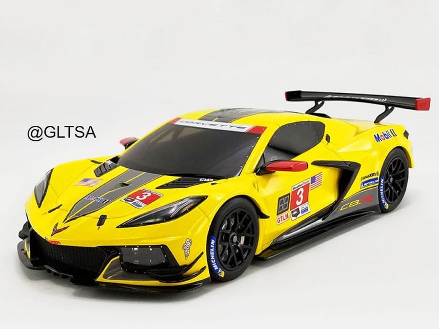 Chevrolet Corvette C8-R Yellow 1:18 GT Spirit US032