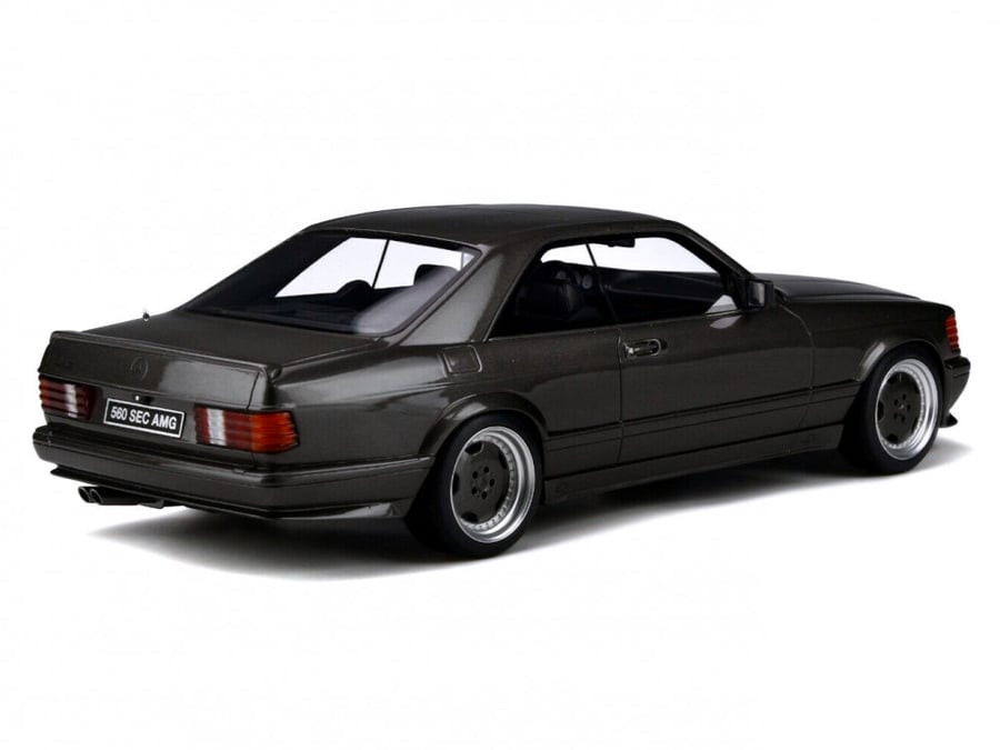RARE MERCEDES-BENZ 560SEC C126 AMG 1987 ANTHRACITE GREY 1:18 Otto OT823