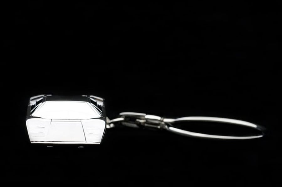 Lamborghini Countach LP400 - aluminum car keychain AUTOart 1:87 41608